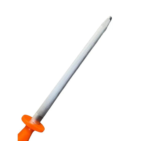 10 Inch Oval Knife Sharpening Steel Orange Handle OVAL-10-2