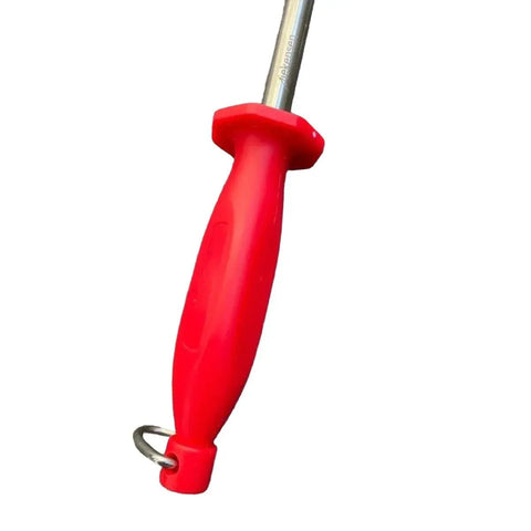 10 Inch Round Polished Honing Steel Red Handle ASP-10