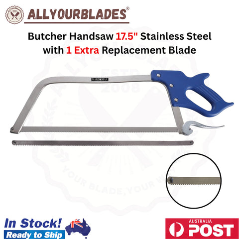 MAKO MAX 17.5" Butcher Handsaw Stainless Steel with 1 Extra Replacement Blade