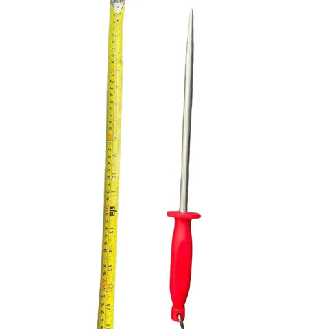 12 Inch Round Honing Knife Sharpener - Red Handle ASP-12