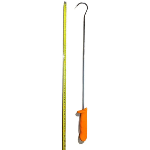 20 Inch  Stainless Steel Inspection Hook Straight Orange Handle SH-20