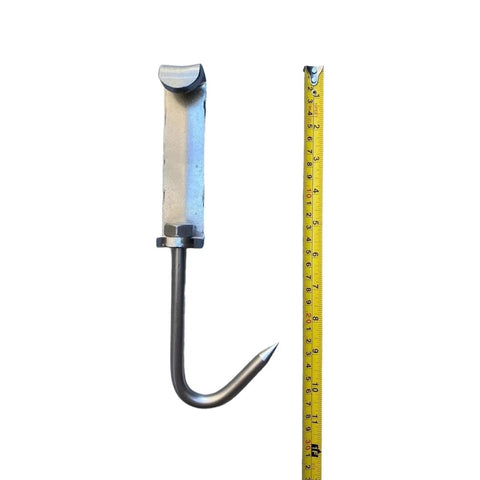 3PC Butchers Hunters Meat Rail Skid Hook Home Kill Hanging Carcasses Meat Hook