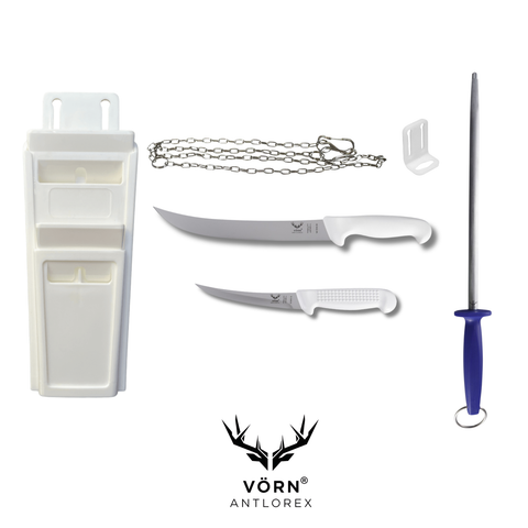 Vorn Antlorex Butcher’s Apprentice Knife Tool Kit – Chef, Hunter & Beginner Set