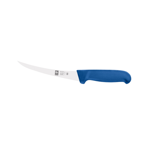ICEL Butchers 6" Boning Knife Curved Stiff Pointed 15cm 3855 15 - Blue