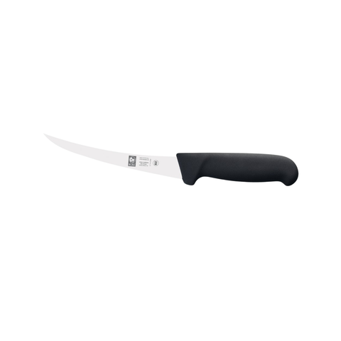ICEL Butchers 6" Boning Knife Curved Stiff Pointed 15cm 3855 15 - Black