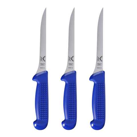 Vorn Antlorex Butchers 6" Straight Flexible Taper Filleting Knife Set of 3 – 15cm