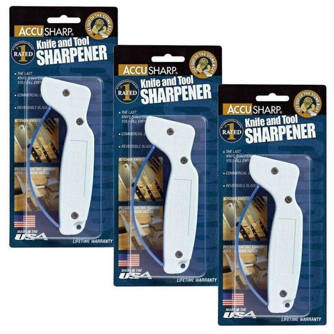 AccuSharp Original 47KS Knife Tool Sharpener Tungsten Carbide Blades 001C 3 Pack