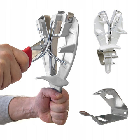 BOBET Sharp Easy Pull Through Butchers Knife Sharpener Made in France - White