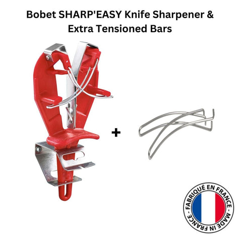 BOBET SHARP'EASY Butchers Knife Sharpener Extra Pair of Tensioned Bars - Red
