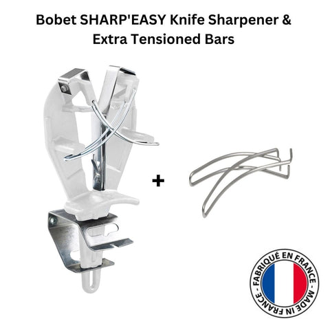 BOBET SHARP'EASY Butchers Knife Sharpener Extra Pair of Tensioned Bars - White