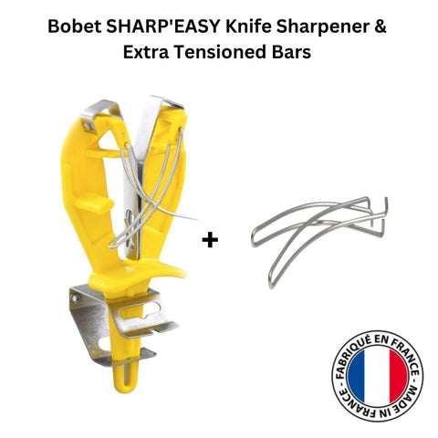 BOBET SHARP'EASY Butchers Knife Sharpener Extra Pair of Tensioned Bars - Yellow