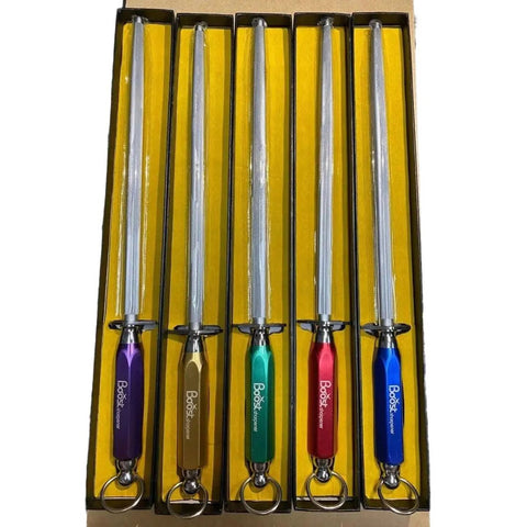 Boost 12 Inch Diamond Sharpening Steel - Colour Aluminium Handled BKS-12