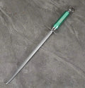 Butchers BOOST 12" Knife Sharpener Rod Microfine Knife Sharpening Steel Green AllYourBlades