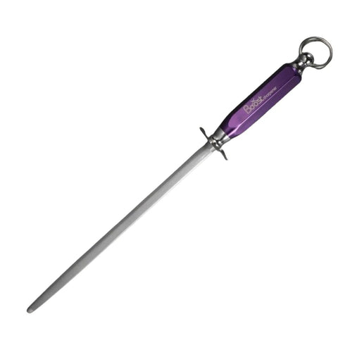 Butchers BOOST 12" Knife Sharpener Rod Microfine Knife Sharpening Steel Purple AllYourBlades