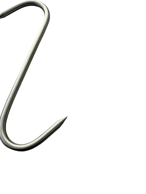 Butchers 8 in Meat Hanging Hooks Solid Stainless Steel Meat S-Hooks