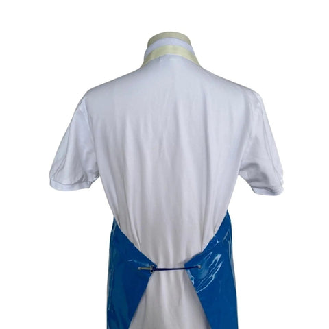 Butchers Apron TPU Waterproof Apron Heavy Duty Vinyl Aprons Full Length Blue AllYourBlades