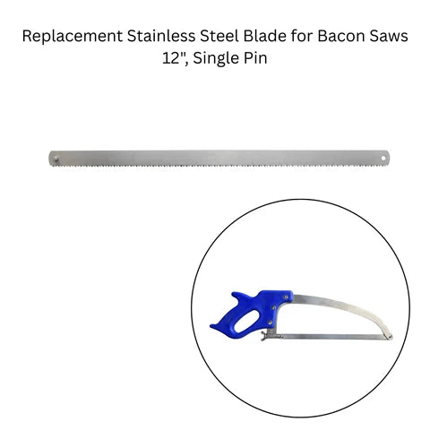 Butchers Handsaw Blade Stainless Steel 12" Butchers Handsaw, Bone saw, Meat Saw Blade