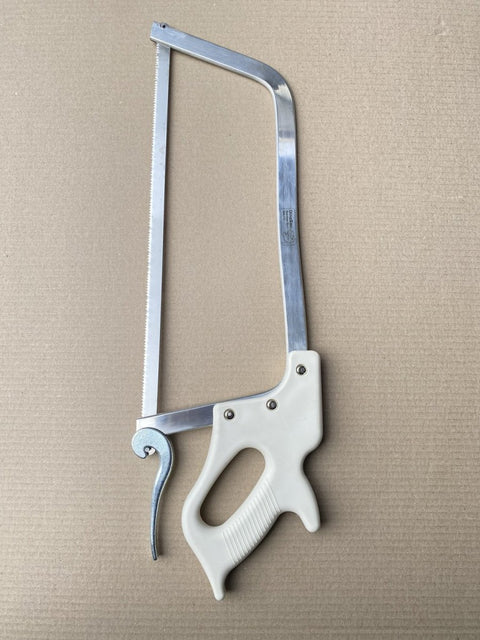 Butchers Meat Handsaw 17.5" 63cm Stainless Steel Meat Saw Kamlok Extra 3 Blades