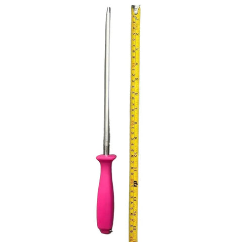 Diamond Sharpening Steel Pink Handle 10 inches MHFC-12
