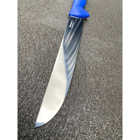 Diekensen 10"  Straight Slicing Knife Wide Blade Blue Handle AllYourBlades