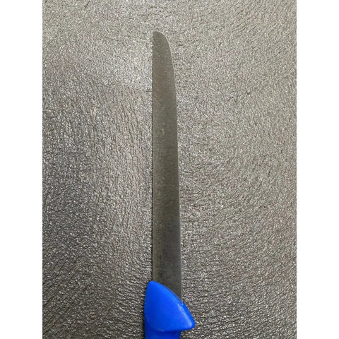 Diekensen 10"  Straight Slicing Knife Wide Blade Blue Handle AllYourBlades