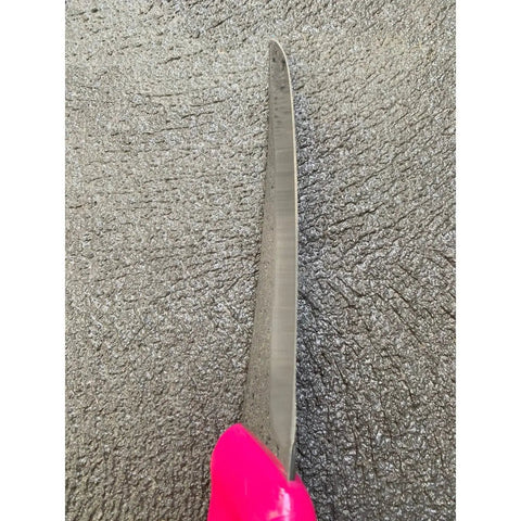 Diekensen 6' Curved Stiff Boning Knife Pink Ridged Grip Handle AllYourBlades