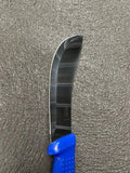 Diekensen 6' Curved Stiff Skinning Knife Blue Ridged Grip Handle AllYourBlades