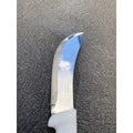Diekensen 6' Curved Stiff Skinning Knife White Ridged Grip Handle AllYourBlades