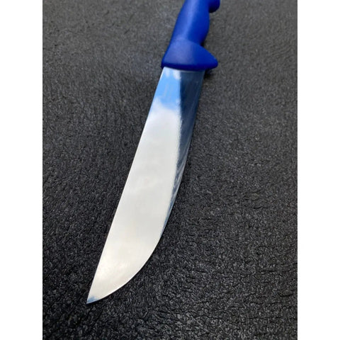 Diekensen 8"  Straight Slicing Knife Wide Blade Blue Handle AllYourBlades
