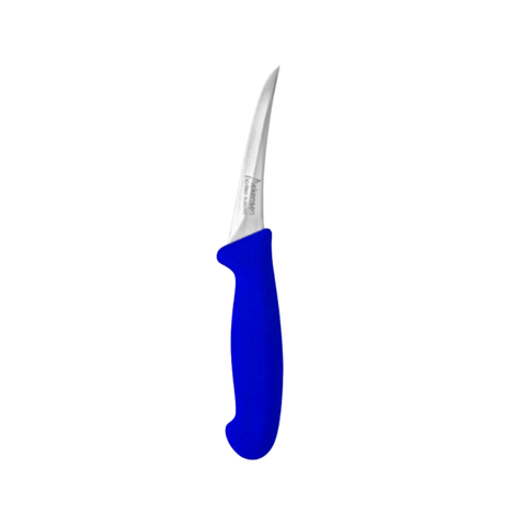 Diekensen Butchers 5" Boning Curve Knife Soft Grip Handle Narrow Blade 13cm Blue