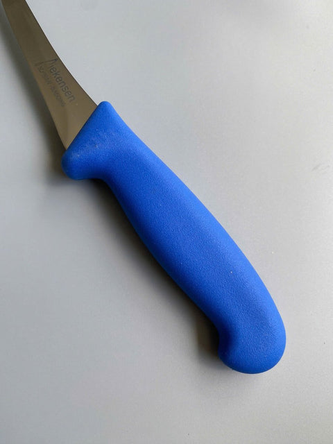 Diekensen Butchers 5" Boning Curve Knife Soft Grip Handle Narrow Blade 13cm Blue