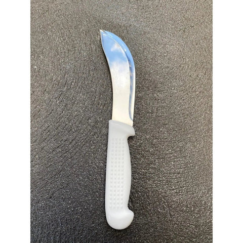 Diekensen Butchers 6'' 15cm Curved Skinning Knife White Ridged Grip Set of 6 AllYourBlades