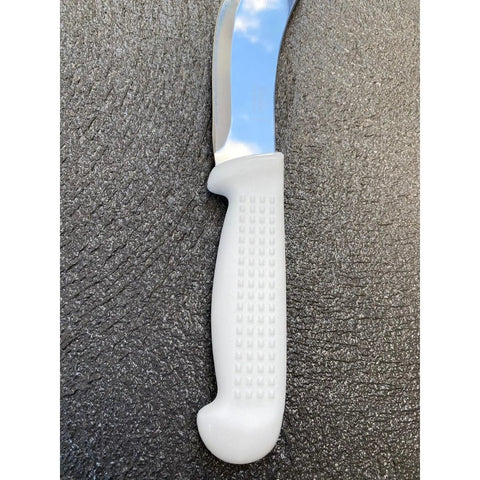 Diekensen Butchers 6'' 15cm Curved Skinning Knife White Ridged Grip Set of 6 AllYourBlades
