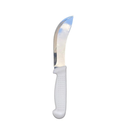 Diekensen Butchers 6'' 15cm Curved Skinning Knife White Ridged Grip Set of 6