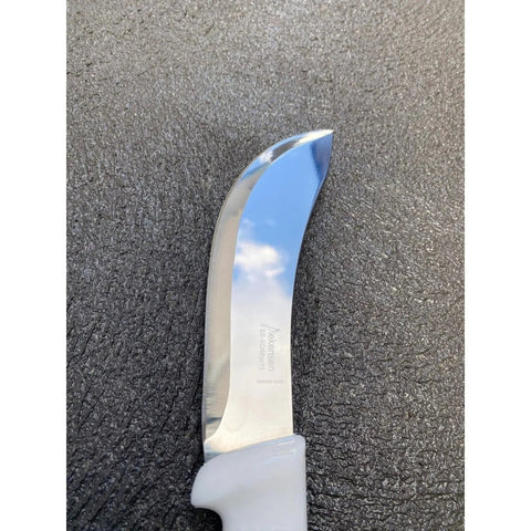 Diekensen Butchers 6'' 15cm Curved Skinning Knife White Ridged Grip Set of 6 AllYourBlades