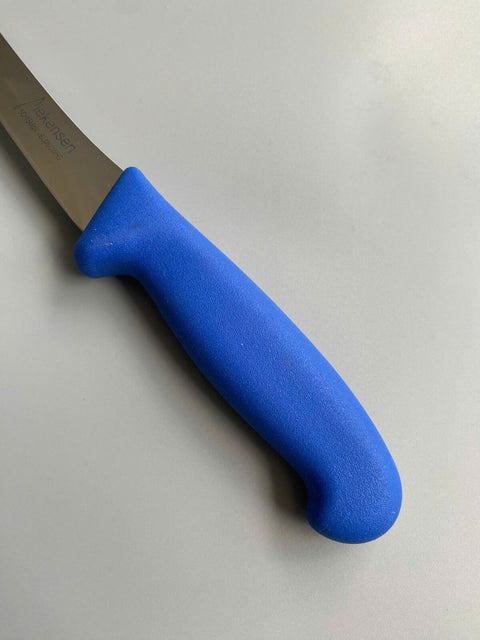Diekensen Butchers 6" Boning Curve Knife Soft Grip Handle Wide Blade 15cm Blue