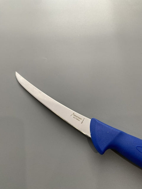 Diekensen Butchers 6" Tapered Blade Curved Narrow 15cm Boning Knife Blue