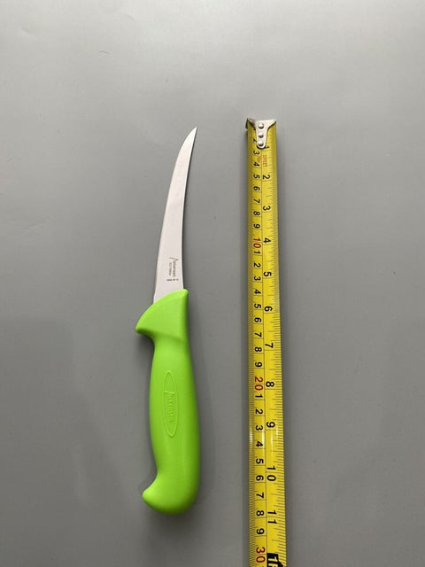Diekensen Butchers 6" Tapered Blade Curved Narrow 15cm Boning Knife Green