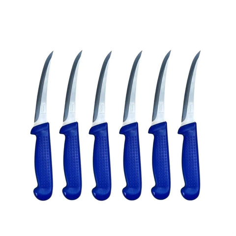 Diekensen Butchers Fish Filleting Knife Curved Thin Stiff Knife - Set of 6