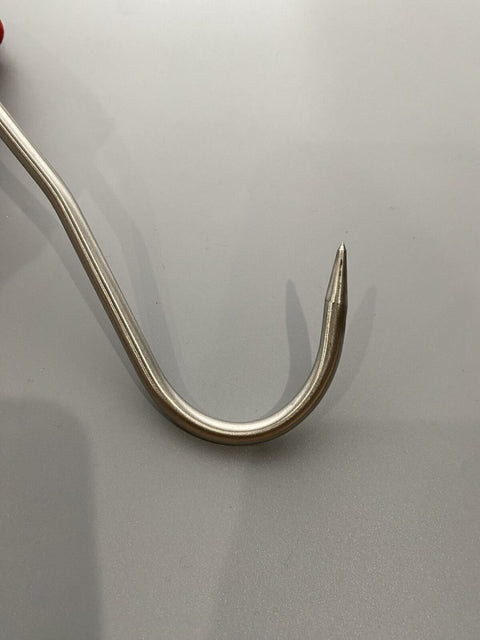Diekensen Butchers Meat Hooks 6'' Stainless T Boning Hook Hunter/Meat/Boner Red