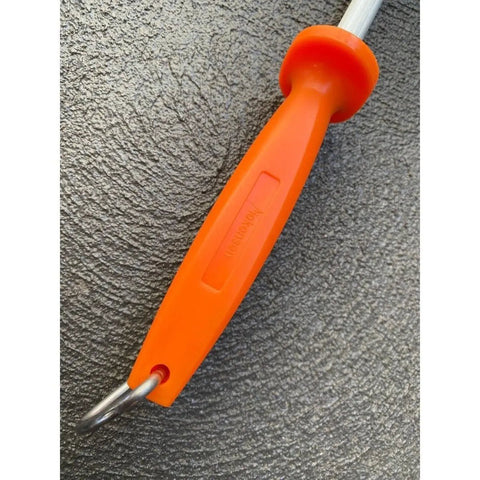 Fine Cut Stainless Steel Knife Sharpening Steel- Orange Handle TOP