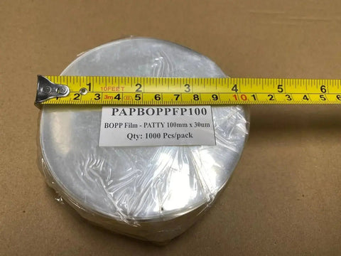 Hamburger Patty Machine BOPP Film - Patty - 100mm/120mm, 30um Thickness AllYourBlades