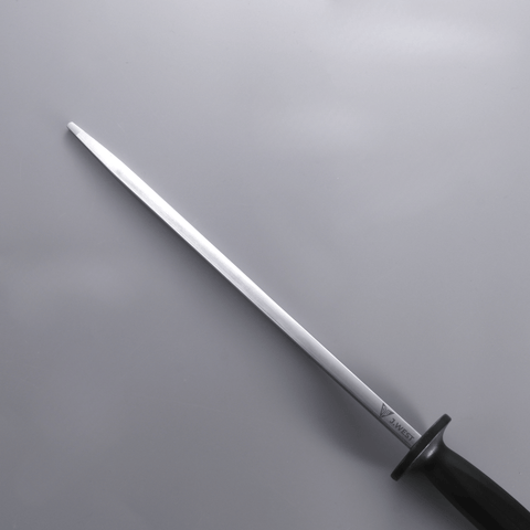 J.West 12"/30 cm Professional Butcher’s Combi Square Fine Cut & Polished Sharpening Steel JP13