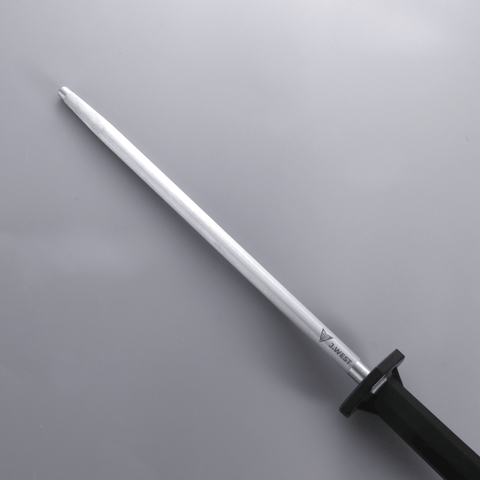 J.West 12"/30cm Professional Butcher's Sharpening Steel - Regular Cut Round JP13