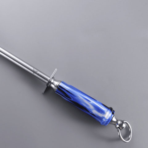 J.West 12"/30cm Professional Butcher's Steel Polished Honing Steel Round JA15