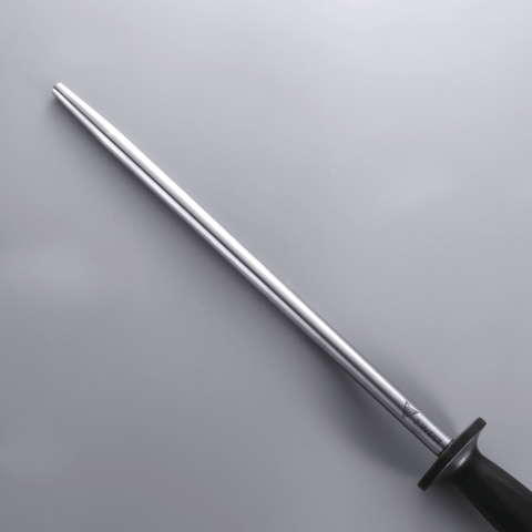 J.West 12"/30cm Professional Butcher's Steel Polished Honing Steel Round JP12