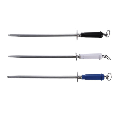 J.West 12"/30cm Professional Butcher's Sharpening Steel - Regular Cut Round JA14