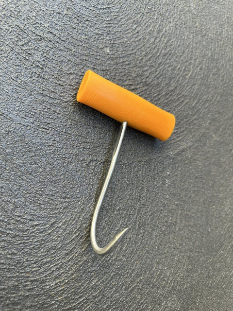 New Butchers Stainless Steel Meat Hook 4.5" Cylindrical Round Handle