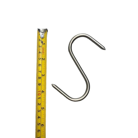 New SET 40 x 4 in Solid Stainless Steel Meat S-Hooks Butchers Hunters Sausage Ma