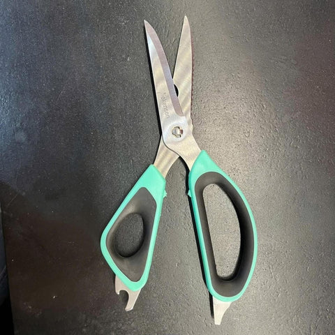 Professional Butcher Poultry Shears Stainless Steel Kitchen Poultry Scissors Green
